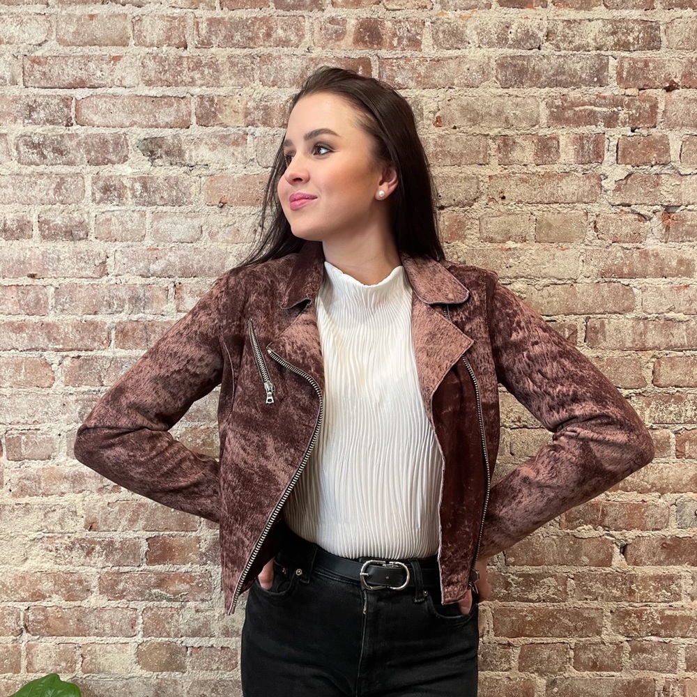 Italian Leather Moto Jacket- HOST PICK🥵